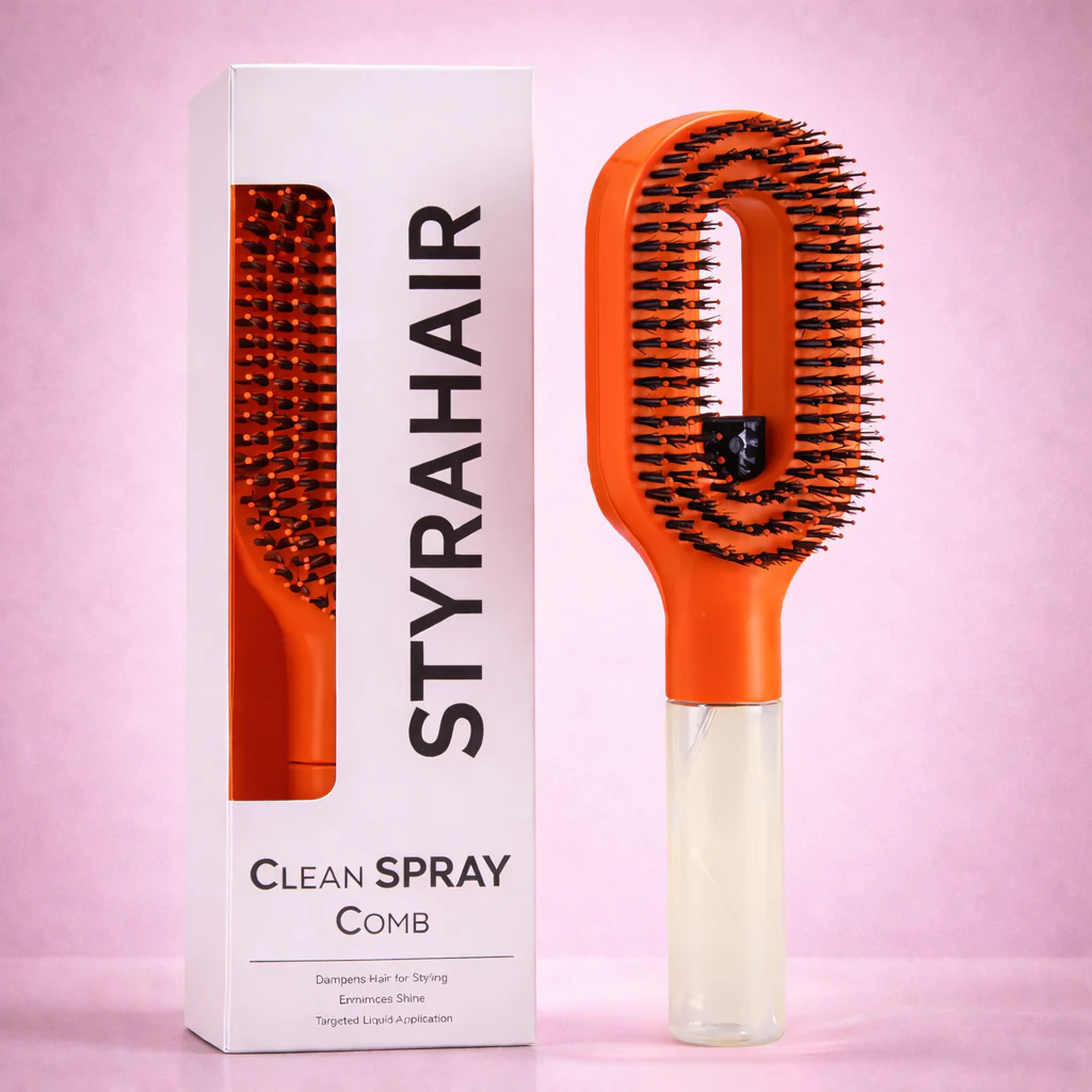 2-in-1 Spray Detangling Brush - DHACTIVE 9