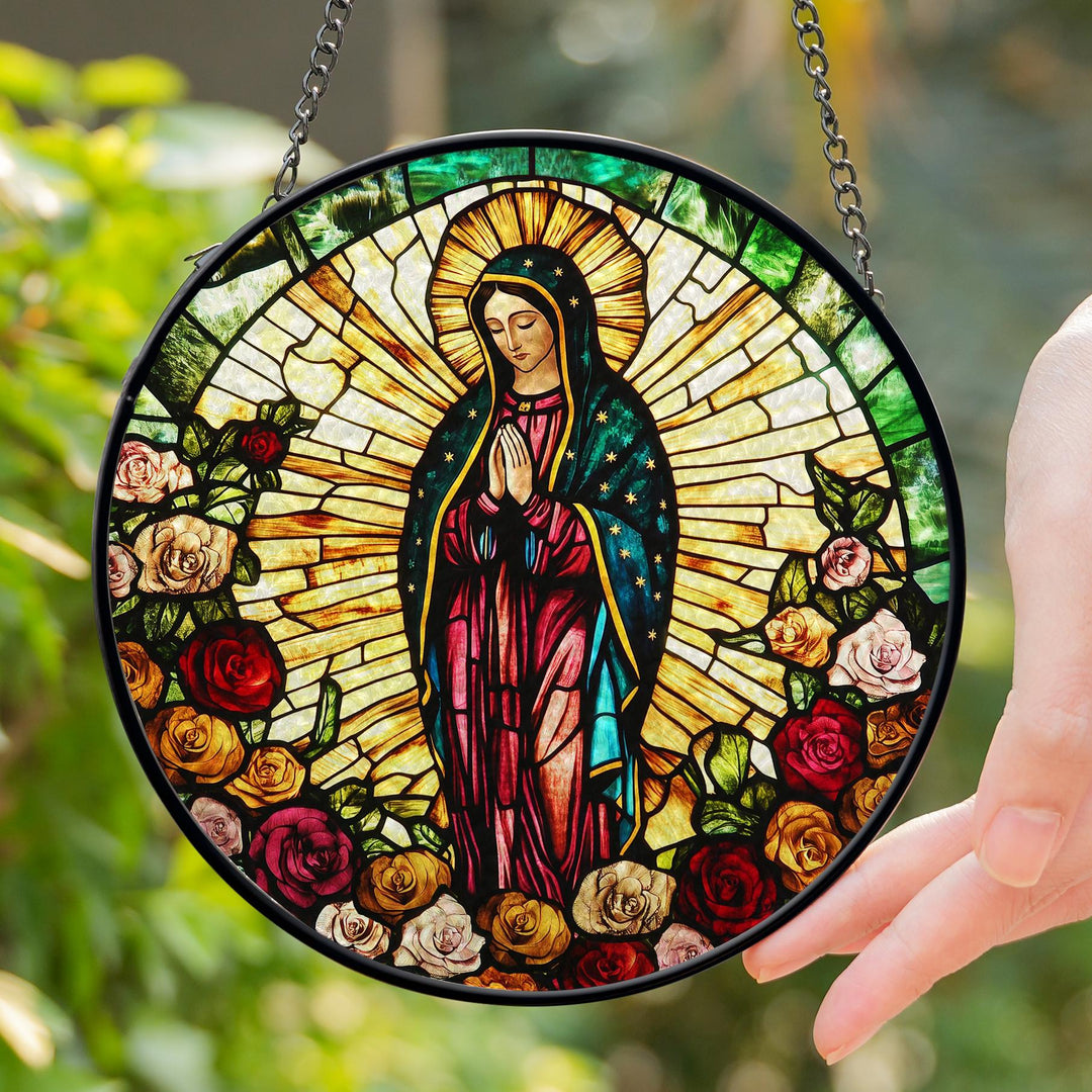 Lady of Guadalupe Stained Glass Suncatcher - DHACTIVE 2
