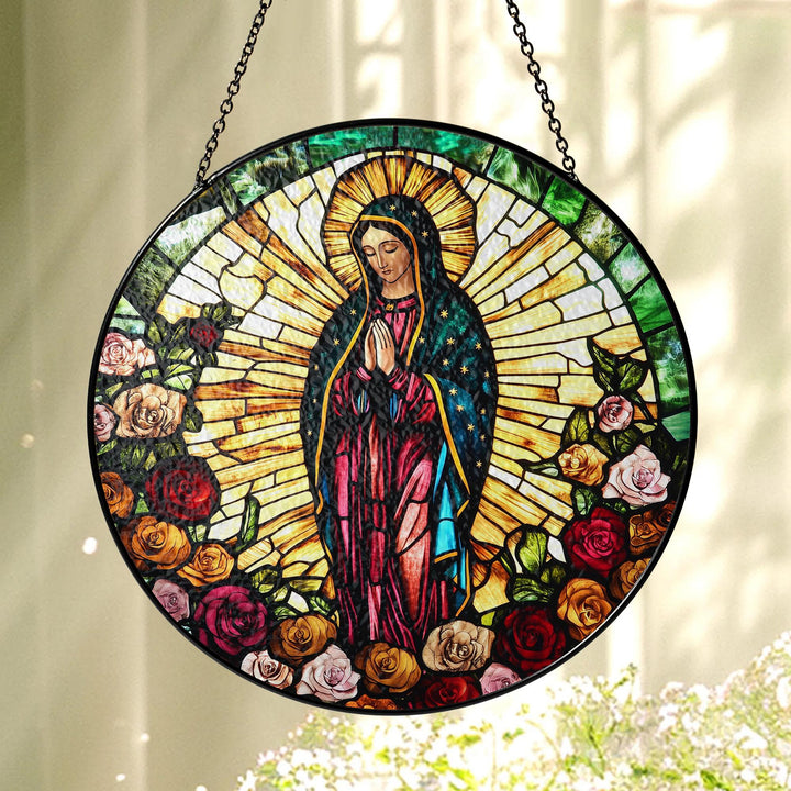 Lady of Guadalupe Stained Glass Suncatcher - DHACTIVE 3