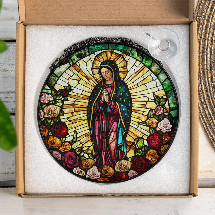 Lady of Guadalupe Stained Glass Suncatcher - DHACTIVE 6