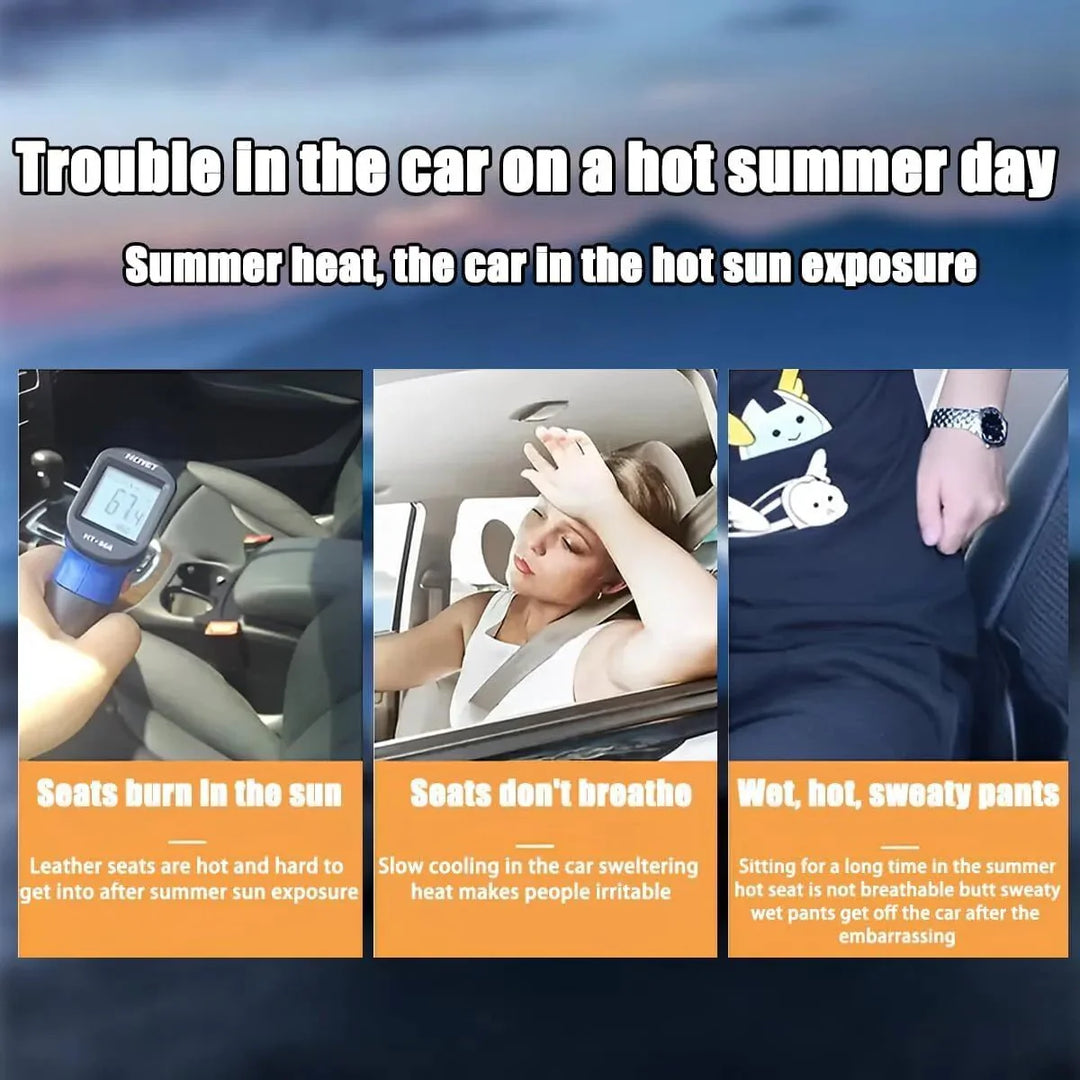 Non-slip car pillow made of ice silk, suitable for summer use - DHACTIVE 18