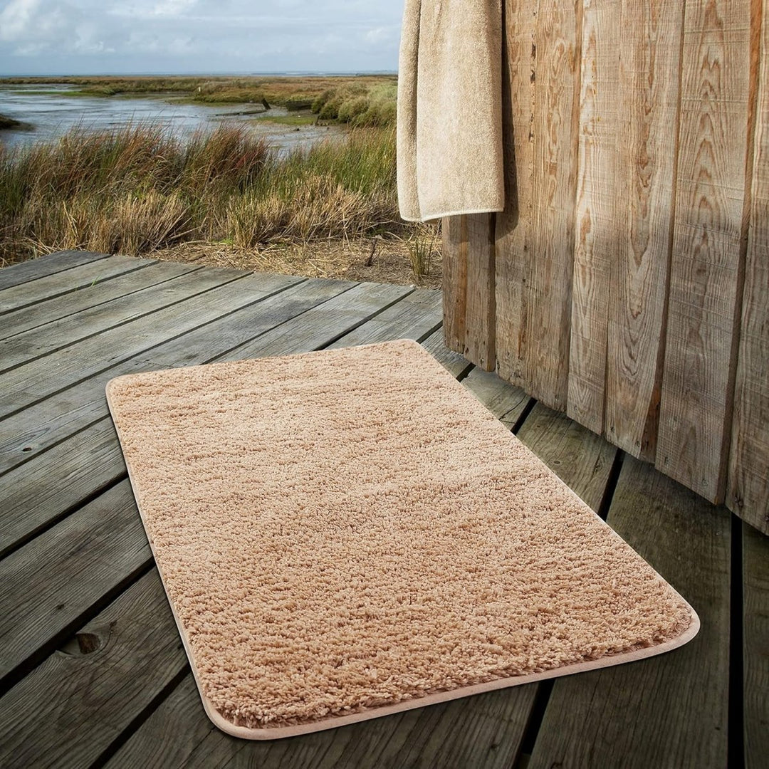 Plush Microfiber Bath Mat – Quick-Absorbing, Non-Slip Bathroom Rug for Comfort and Safety - DHACTIVE 10