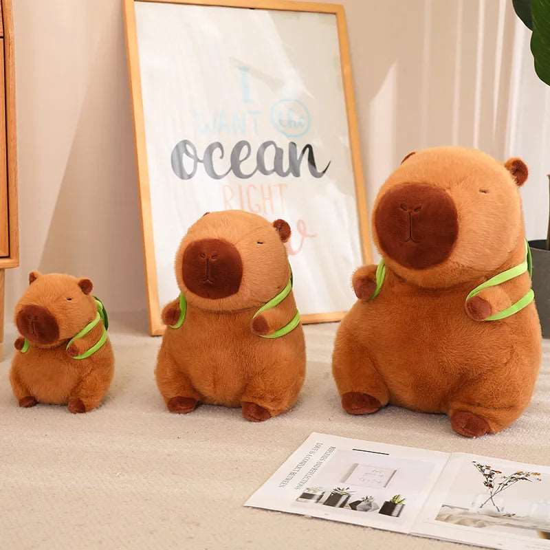 Soft Capybara with practical turtle backpack - DHACTIVE 2