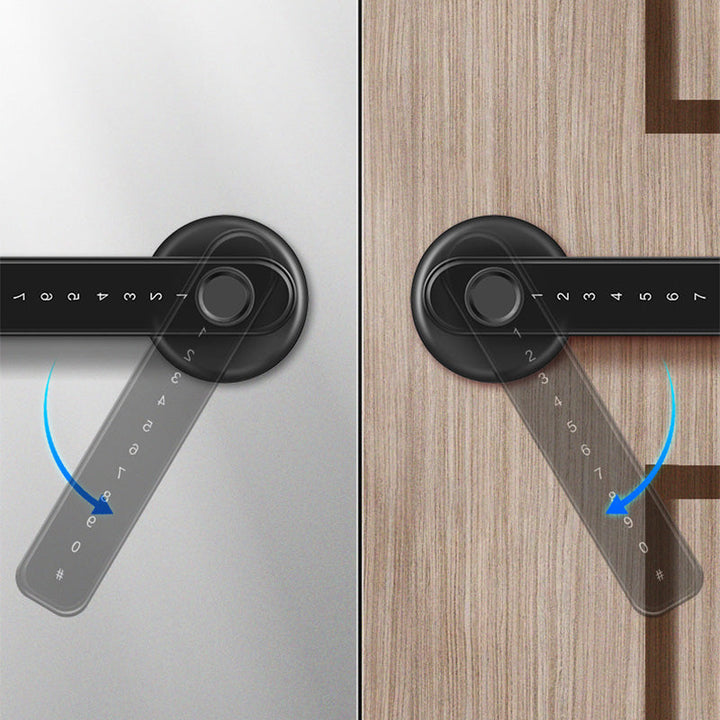 Fingerprint Smart door lock handle with Bluetooth APP control - DHACTIVE 6