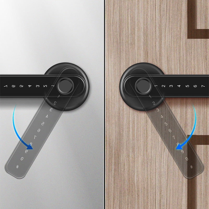 Fingerprint Smart door lock handle with Bluetooth APP control
