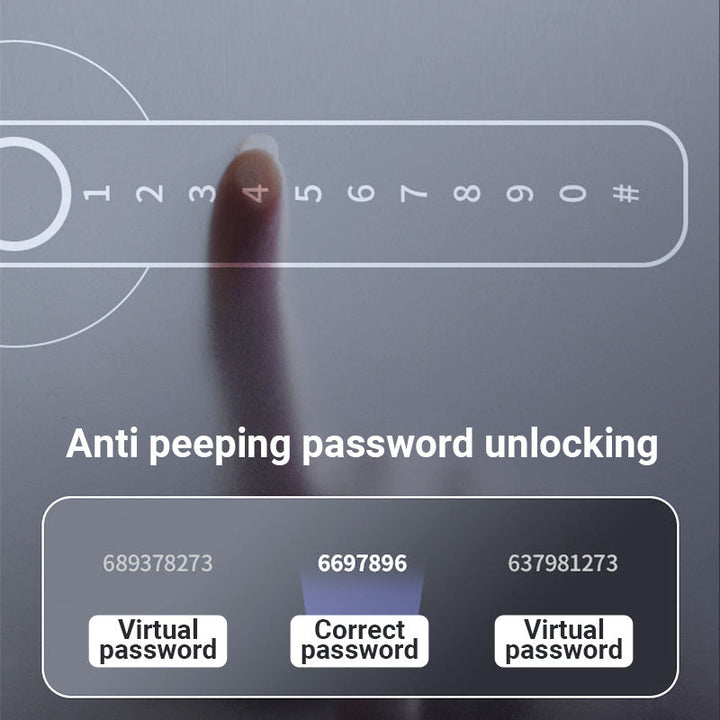Fingerprint Smart door lock handle with Bluetooth APP control - DHACTIVE 9