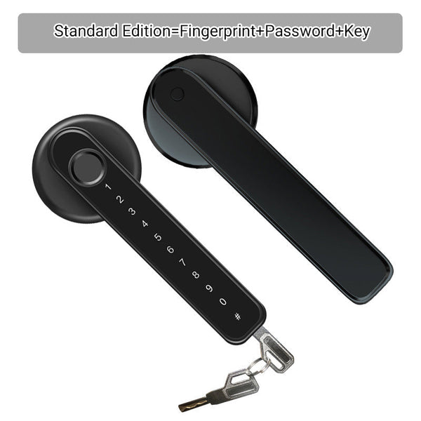 Fingerprint Smart door lock handle with Bluetooth APP control