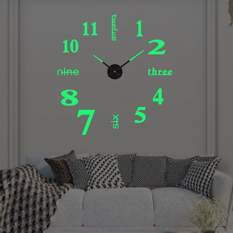 Unique Black Wall Clock – Innovative Design, Quartz Movement &amp; Ideal for Home Decor - DHACTIVE 11