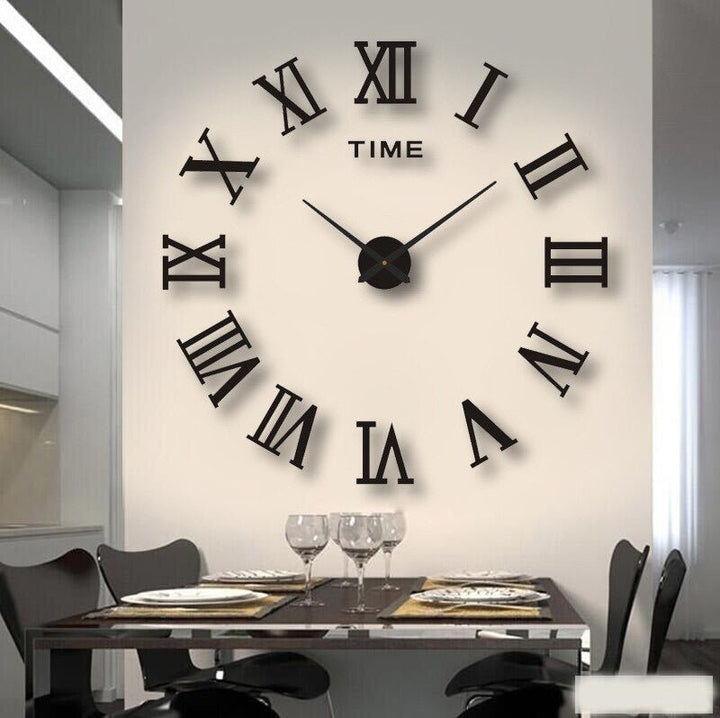 Unique Black Wall Clock – Innovative Design, Quartz Movement &amp; Ideal for Home Decor - DHACTIVE 6