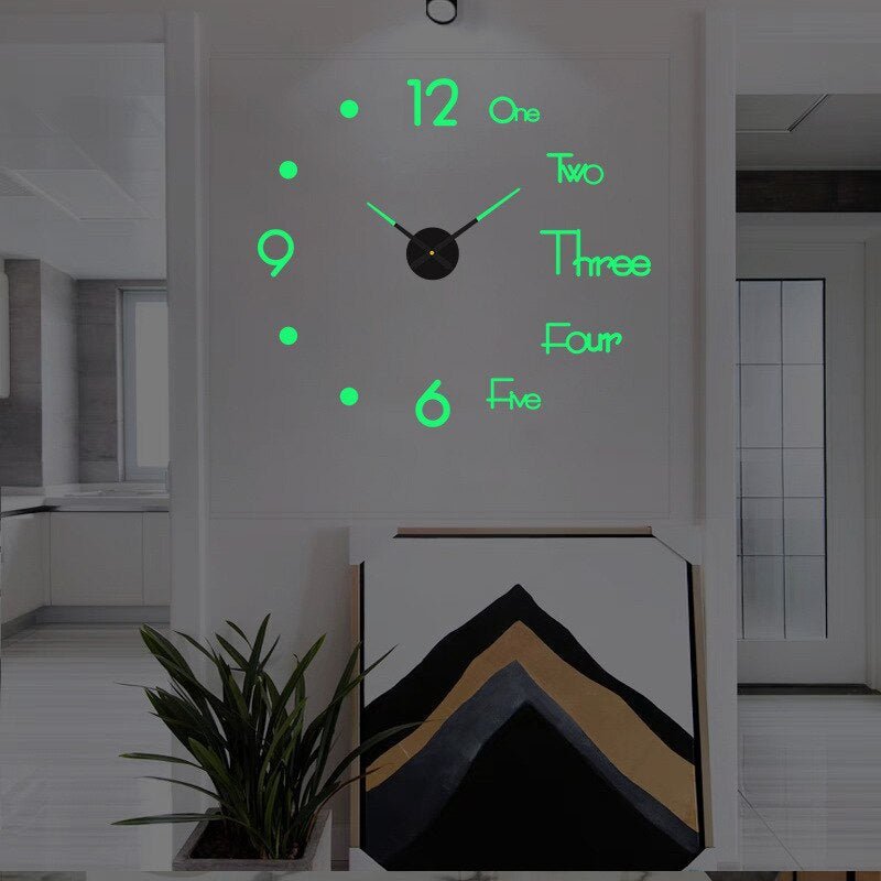 Unique Black Wall Clock | Innovative Design, Quartz Movement &amp; Ideal for Home Decor - Velloraco