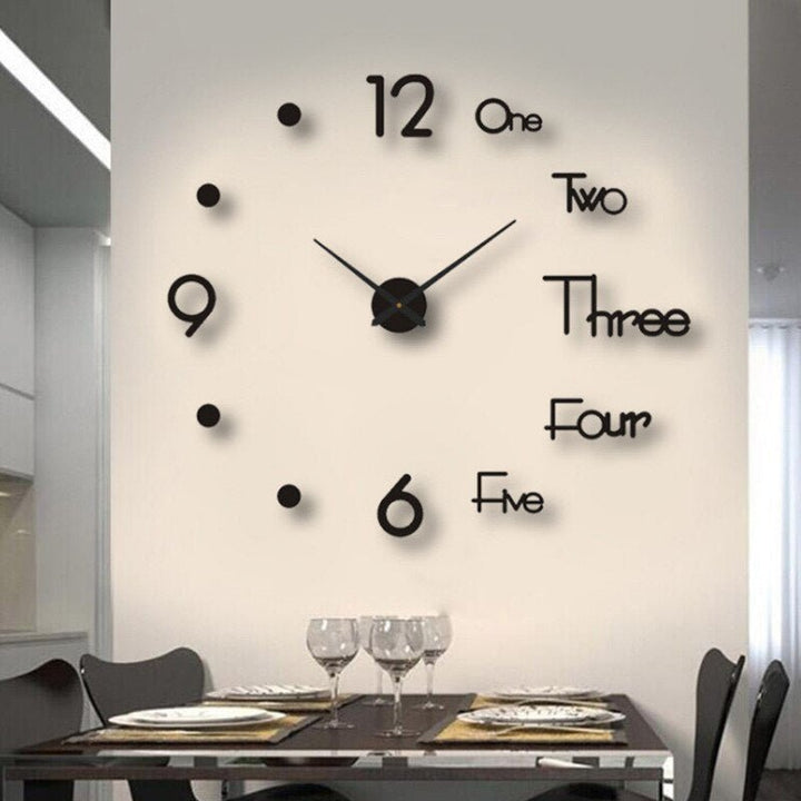 Unique Black Wall Clock – Innovative Design, Quartz Movement &amp; Ideal for Home Decor - DHACTIVE 8
