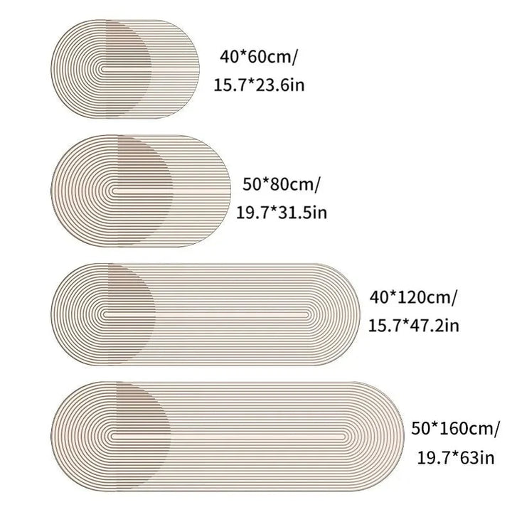Kitchen Mat Super Absorbent – Non-Slip &amp; Washable – Diatomite Design – Oval &amp; Long Shape – Comfort Rug for Kitchen &amp; Bathroom - DHACTIVE 7