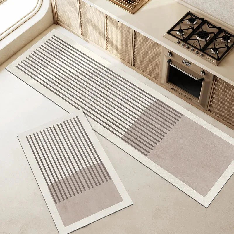 Kitchen Mat Super Absorbent – Non-Slip & Washable – Diatomite Design – Oval & Long Shape – Comfort Rug for Kitchen & Bathroom - DHACTIVE