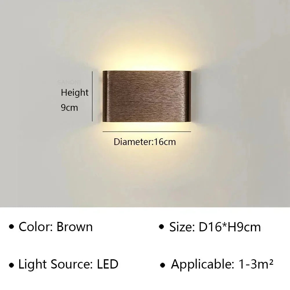 Modern LED Wall Lamp – Stylish Design – Warm White Light for Bedroom, Hallway &amp; Bathroom - DHACTIVE 10
