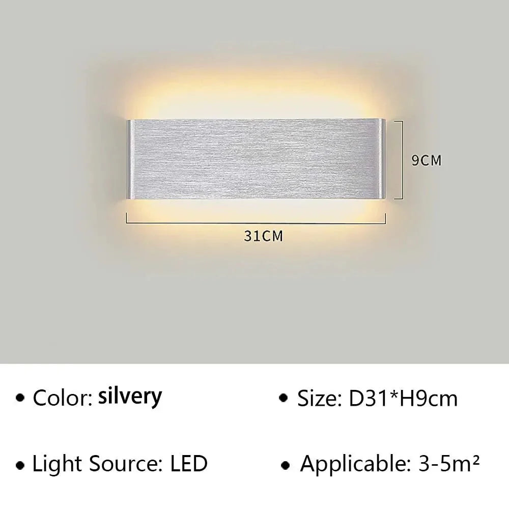 Modern LED Wall Lamp – Stylish Design – Warm White Light for Bedroom, Hallway &amp; Bathroom - DHACTIVE 14