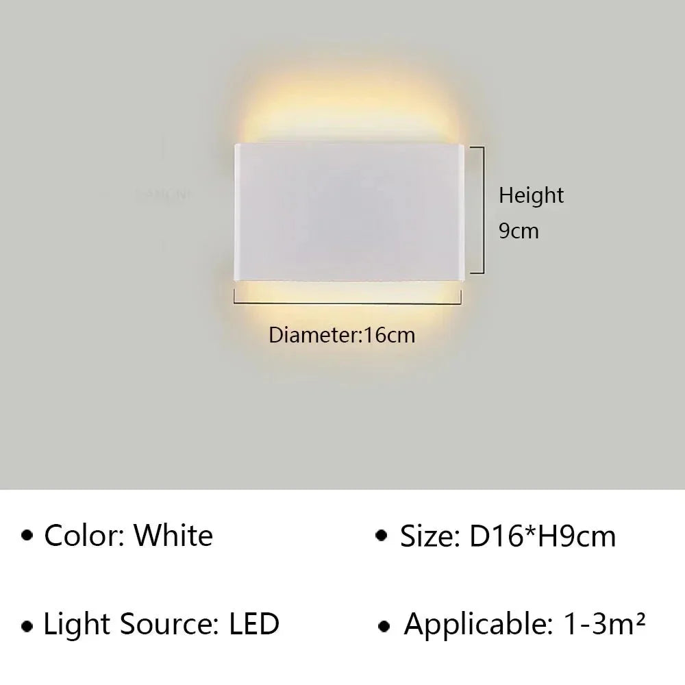 Modern LED Wall Lamp – Stylish Design – Warm White Light for Bedroom, Hallway & Bathroom - DHACTIVE