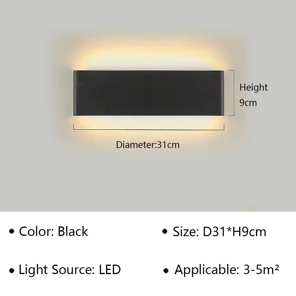 Modern LED Wall Lamp – Stylish Design – Warm White Light for Bedroom, Hallway &amp; Bathroom - DHACTIVE 5