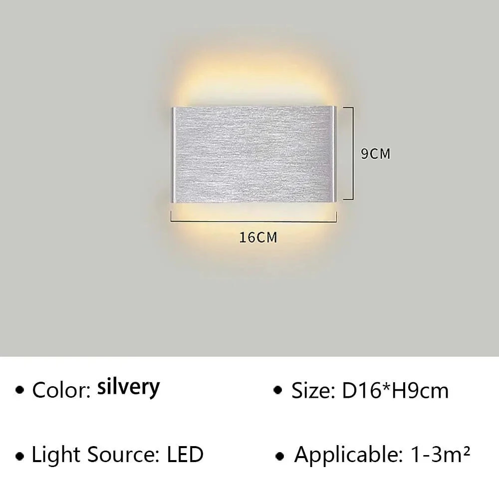 Modern LED Wall Lamp – Stylish Design – Warm White Light for Bedroom, Hallway &amp; Bathroom - DHACTIVE 13