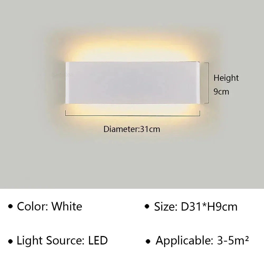 Modern LED Wall Lamp – Stylish Design – Warm White Light for Bedroom, Hallway & Bathroom - DHACTIVE 2