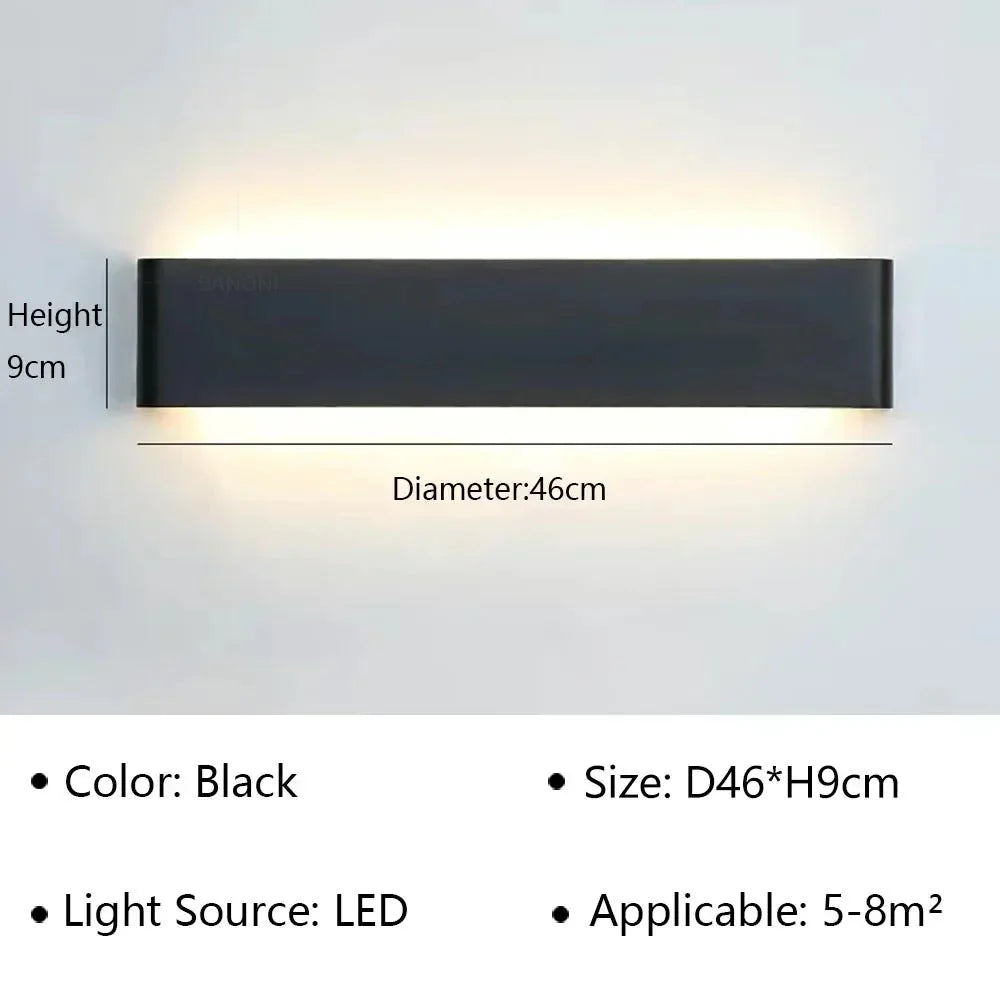 Modern LED Wall Lamp – Stylish Design – Warm White Light for Bedroom, Hallway &amp; Bathroom - DHACTIVE 6