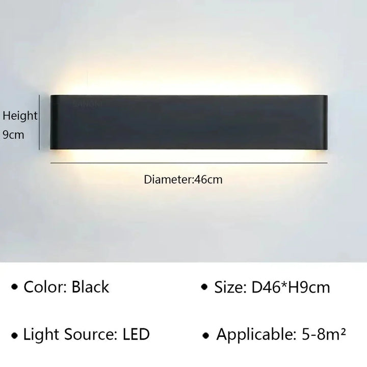 Modern LED Wall Lamp – Stylish Design – Warm White Light for Bedroom, Hallway &amp; Bathroom - DHACTIVE 6