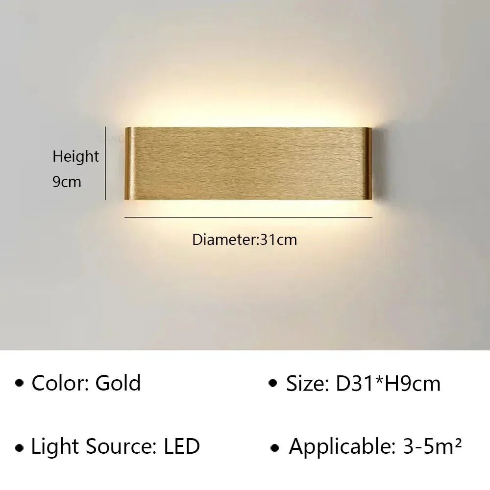Modern LED Wall Lamp – Stylish Design – Warm White Light for Bedroom, Hallway &amp; Bathroom - DHACTIVE 8