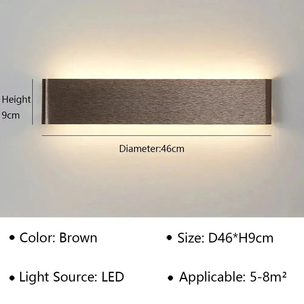 Modern LED Wall Lamp – Stylish Design – Warm White Light for Bedroom, Hallway &amp; Bathroom - DHACTIVE 12