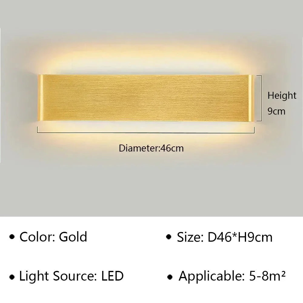 Modern LED Wall Lamp – Stylish Design – Warm White Light for Bedroom, Hallway &amp; Bathroom - DHACTIVE 9