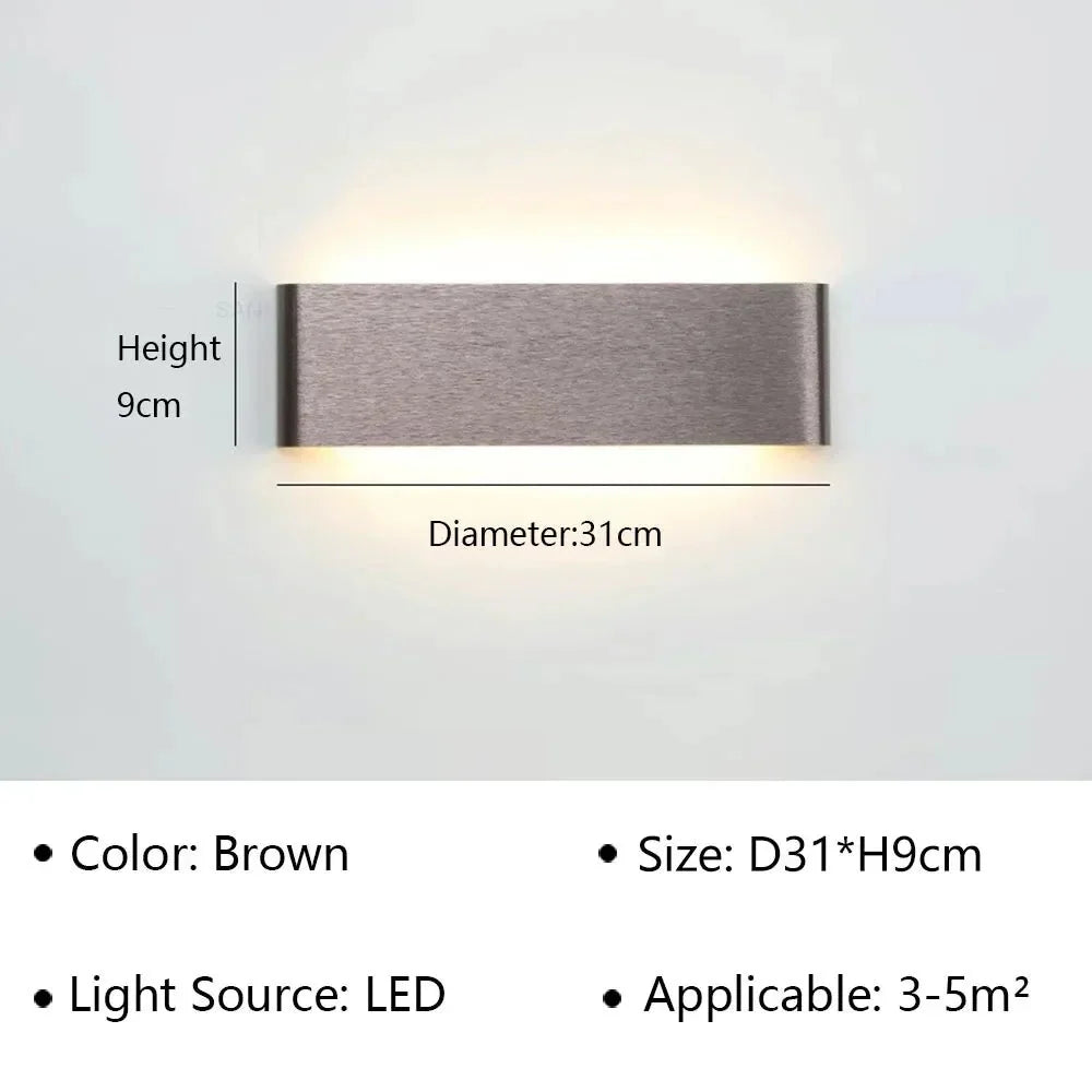 Modern LED Wall Lamp – Stylish Design – Warm White Light for Bedroom, Hallway &amp; Bathroom - DHACTIVE 11