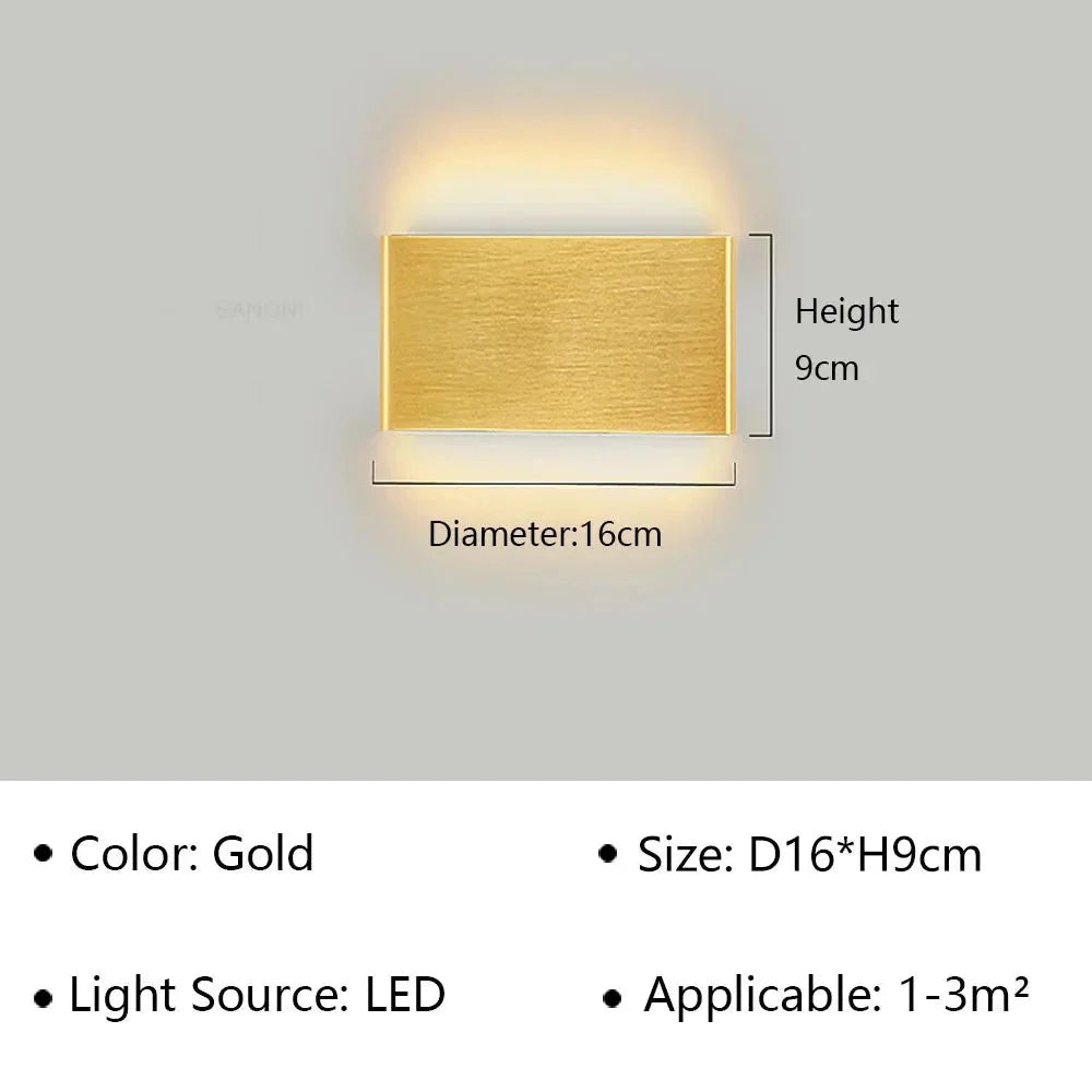 Modern LED Wall Lamp – Stylish Design – Warm White Light for Bedroom, Hallway &amp; Bathroom - DHACTIVE 7