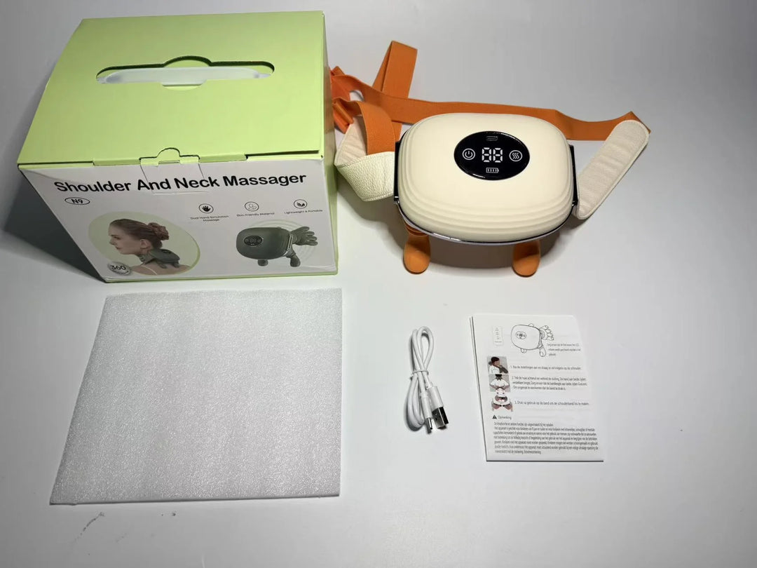 Beige LCD brushless massager kit