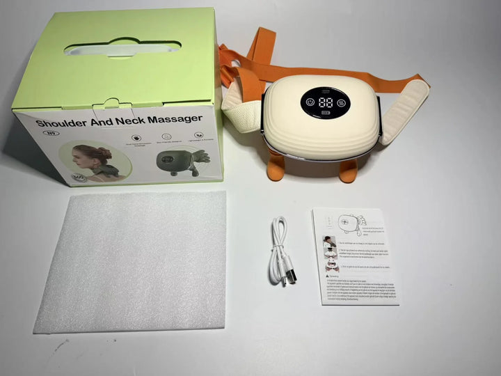 Beige LCD brushless massager kit