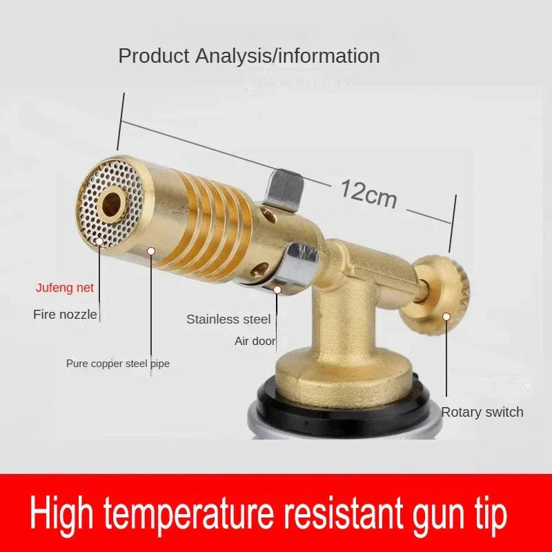 Pro Soldering Torch – For Butane Gas – Adjustable Flame up to 1300 °C – Compact &amp; Ergonomic – Ideal for Kitchen &amp; Outdoor - DHACTIVE 5