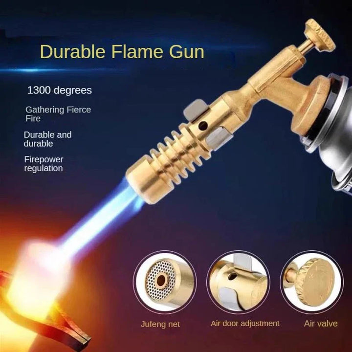 Pro Soldering Torch – For Butane Gas – Adjustable Flame up to 1300 °C – Compact &amp; Ergonomic – Ideal for Kitchen &amp; Outdoor - DHACTIVE 2