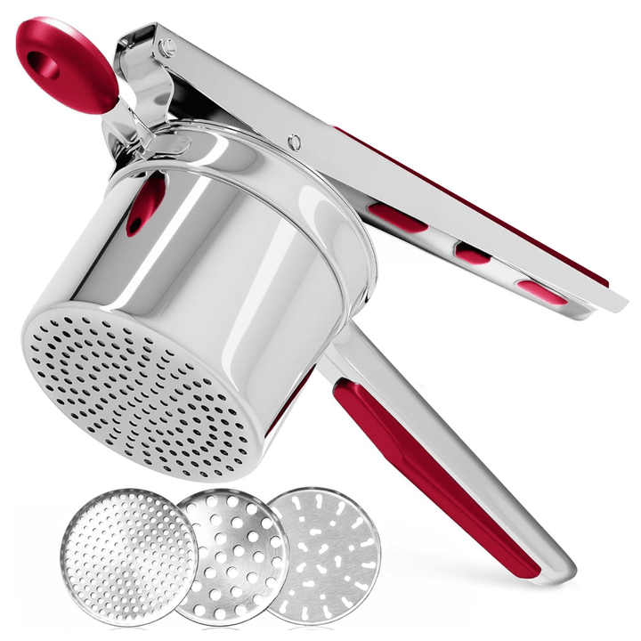 Pro Stainless Steel Potato Masher 15oz – Extra Large Capacity – For Mashed Potatoes, Vegetables &amp; Fruits – Lump-Free &amp; Durable - DHACTIVE 2