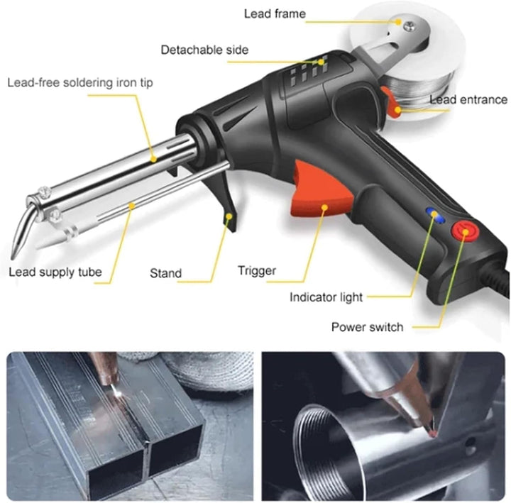 Professional One-Handed Automatic Soldering Gun Kit - DHACTIVE 2