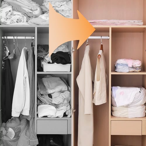 Thickened 3D Vacuum Storage Bags – No Pump, Stands Upright