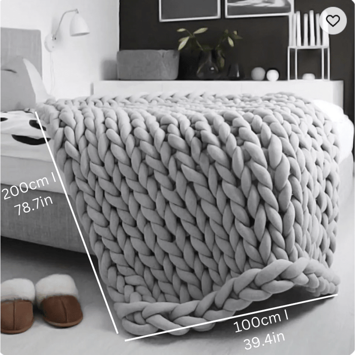 Weighted Organic Cotton Blanket – Breathable, Machine Washable &amp; Ideal for Year-Round Comfort - DHACTIVE 7