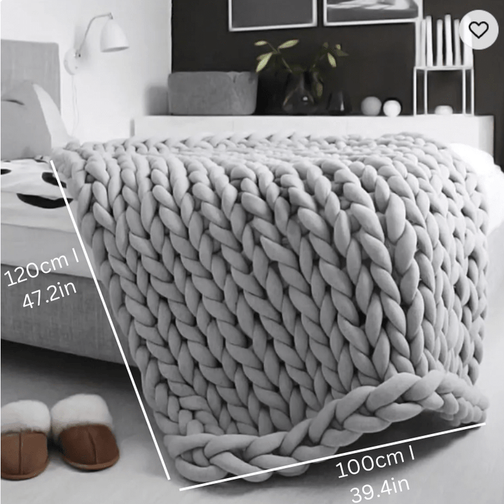Weighted Organic Cotton Blanket | Breathable, Machine Washable &amp; Ideal for Year - Round Comfort - Velloraco